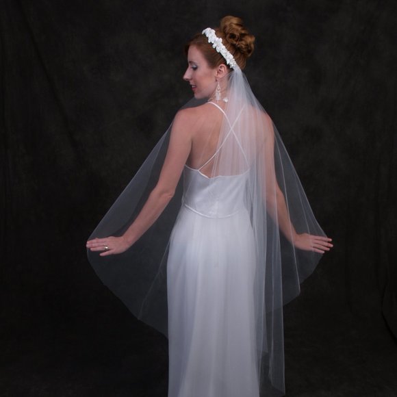 Beach wedding veil